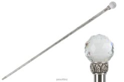 Accessories NZ PASOTTI Unisex ba W01ar - Crystal Ball Cane, Silver Shaft VB8JV241
