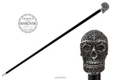Accessories NZ PASOTTI Unisex ba W333ne - Black Swarovski Skull Cane VB8JV217