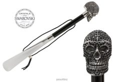 Accessories NZ PASOTTI Unisex cs W333ne - Black Swarovski Skull Shoehorn VB8JV322