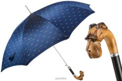 Umbrella | NZ PASOTTI Men 478 5880-3 N49 - Hand Carved Schnauzer Umbrella VB8JV93