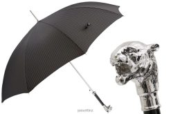 Umbrella | NZ PASOTTI Men 478 6277-1 W35 - Silver Tiger Umbrella VB8JV38