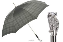 Umbrella | NZ PASOTTI Men 478 6434-9 W44 - Silver Owl Umbrella VB8JV76