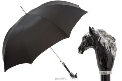 Umbrella | NZ PASOTTI Men 478 Oxf-18 K45ne - Black Horse Umbrella VB8JV53