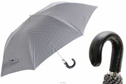 Umbrella | NZ PASOTTI Men 64 52682-1 PC - Piedde PouleFolding Umbrella withLeatherHandle VB8JV177