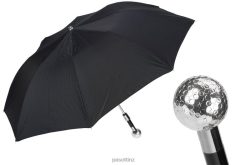 Umbrella | NZ PASOTTI Men 64 5973-2 W82 - Silver Golf Ball Folding Umbrella VB8JV189