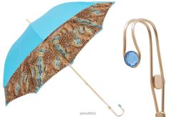 Umbrella | NZ PASOTTI Unisex 189 56084-1 P18 - Bright Animalier Print Umbrella, Double Cloth VB8JV431