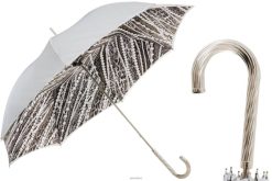 Umbrella | NZ PASOTTI Unisex 189N 5A003-34 G2 - Umbrella with Grey Pearls and LeopardPrint VB8JV404