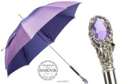 Umbrella | NZ PASOTTI Women 185N 21284-14 W68 - Purple Swarovski Umbrella, Double Cloth VB8JV554