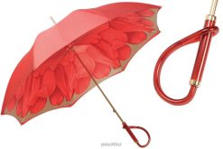 Umbrella | NZ PASOTTI Women 189 21065-21 A - Red Dahlia Umbrella, Double Cloth VB8JV331