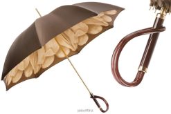 Umbrella | NZ PASOTTI Women 189 21065-40 A - Brown Dahlia Umbrella, Double Cloth VB8JV371
