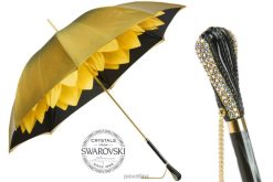 Umbrella | NZ PASOTTI Women 189 21273-6 S8AB - Luxury Gold Dahlia Umbrella, Double Cloth VB8JV387