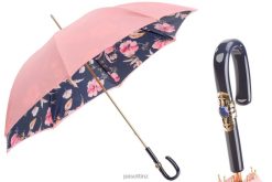 Umbrella | NZ PASOTTI Women 189 5F211-11 C26 - Pink Umbrella with Flowers VB8JV349
