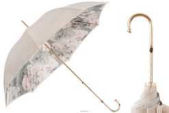 Umbrella | NZ PASOTTI Women 189 5R316-6 P5 - Ivory Umbrella with Flowers Inside VB8JV367