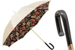 Umbrella | NZ PASOTTI Women 189 5Y259-8 F38 - Creamy Flowered Umbrella, Double Cloth VB8JV359