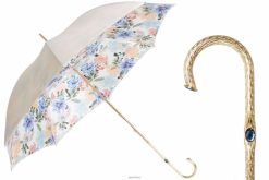 Umbrella | NZ PASOTTI Women 189 9L267-1 P5 - Ivory Umbrella Flowered VB8JV323