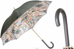 Umbrella | NZ PASOTTI Women 189 9L578-6 P - GreyUmbrella with Flowers on the Inside VB8JV366