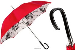 Umbrella | NZ PASOTTI Women 189N 56799-1 F38 - Black Sunflowers Modern Umbrella, Double Cloth VB8JV353