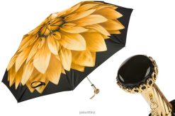 Umbrella | NZ PASOTTI Women 257 21273-6 A29 - Golden Flower Beautiful Folding Umbrella VB8JV606