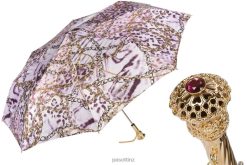 Umbrella | NZ PASOTTI Women 257 58002-7 P14 - Animalier and Chains Print Folding Umbrella VB8JV618