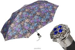 Umbrella | NZ PASOTTI Women 261S 57982-9 B54 - Elegant Flowered Folding Umbrella VB8JV607