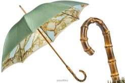 Umbrella | NZ PASOTTI Women 397 58152-3 B - Bamboo Handle Umbrella with Bridles, Double Cloth VB8JV486