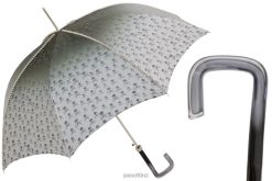 Umbrella | NZ PASOTTI Women 416NT 21284-7 G17 - Studded Grey Umbrella with Skulls Print VB8JV562