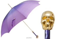 Umbrella | NZ PASOTTI Women 460 21284-14 W33PV - Golden Skull Purple Ombre Umbrella VB8JV548