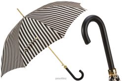 Umbrella | NZ PASOTTI Women 460 21352-1 P - Black and White Striped Umbrella VB8JV462