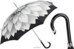 Umbrella | NZ PASOTTI Women 460N 21273-11 G15 - Silver Sunflower Umbrella VB8JV391