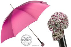 Umbrella | NZ PASOTTI Women 460N 21284-18 W333mix - Umbrella with Fuchsia Swarovski Skull VB8JV519