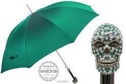Umbrella | NZ PASOTTI Women 478 Oxf-6 W333BV - Green Swarovski Skull Umbrella VB8JV565